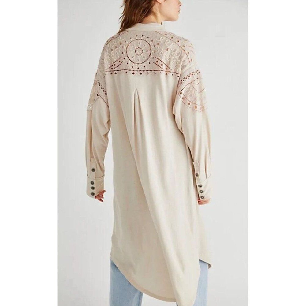 NEW FREE PEOPLE Sz XL ARCTIC CIRCLE MAXI TOP - Picture 2 of 3